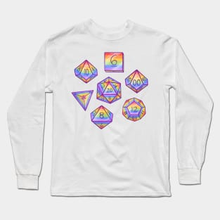 Gay Pride Dice Set Long Sleeve T-Shirt